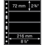 Лист Grande 4S (черный), на 8 ячеек. Leuchtturm