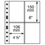 Лист для почтовых открыток Grande 2CT, на 4 открытки. Leuchtturm