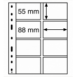 Лист Optima 4VC, на 8 банкнот. Leuchtturm
