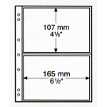 Лист NUMIS 2C/5 (прозрачный), на 2 ячейки. Leuchtturm
