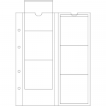 Лист для монет Optima, на 6 ячеек. Leuchtturm