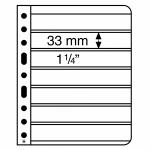 Лист Vario 7S (черный), на 7 ячеек. Leuchtturm