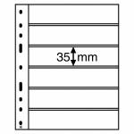 Лист Optima 6S (черный), на 6 ячеек. Leuchtturm