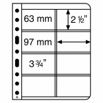 Лист Vario (прозрачный) для телефонных карт, на 8 ячеек. Leuchtturm