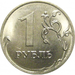 1 рубль 2019 ММД  AU-UNC