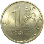 1 рубль 2006 90 градусов СПМД  UNC
