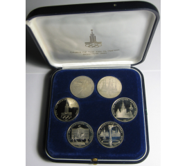 Набор монет: "XXII летняя Олимпиада в Москве 1980 года"  Proof