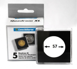 Капсула QUADRUM XL для монет - 57 мм. Leuchtturm