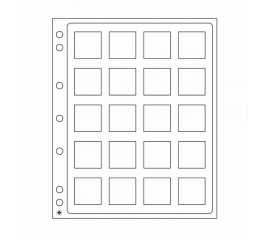 Лист для монет Grande ENCAP QUADRUM Mini. Leuchtturm