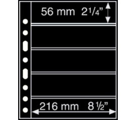 Лист Grande 5S (черный), на 10 ячеек. Leuchtturm