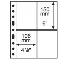 Лист для почтовых открыток Grande 2CT, на 4 открытки. Leuchtturm