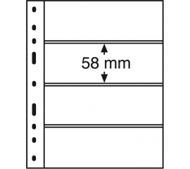 Лист Optima 4С (прозрачный), на 4 ячейки. Leuchtturm