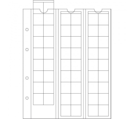 Лист для монет Optima 20, на 54 ячейки. Leuchtturm