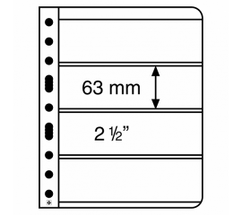 Лист Vario 4S (черный), на 4 ячейки. Leuchtturm