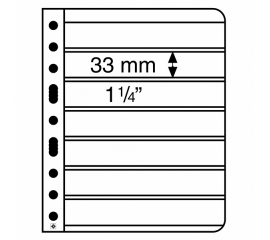 Лист Vario 7S (черный), на 7 ячеек. Leuchtturm