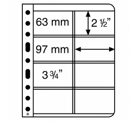 Лист Vario (прозрачный) для телефонных карт, на 8 ячеек. Leuchtturm