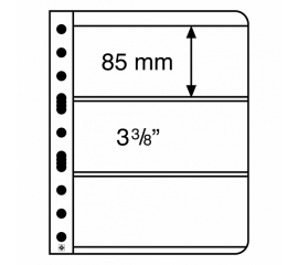 Лист Vario 3S (черный), на 6 ячеек. Leuchtturm