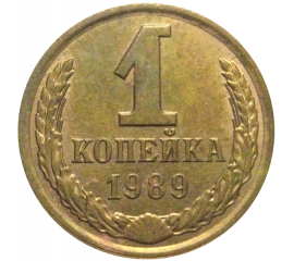 СССР 1 копейка 1989  AU