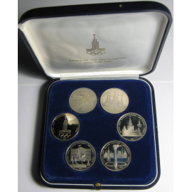 Набор монет: "XXII летняя Олимпиада в Москве 1980 года"  Proof