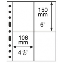 Лист для почтовых открыток Grande 2CT, на 4 открытки. Leuchtturm