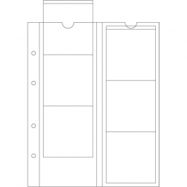 Лист для монет Optima, на 6 ячеек. Leuchtturm