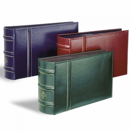 Альбом для Евро конвертов, марочных блоков и листов, нестандартных открыток. (Цвет: Зеленый) Leuchtturm