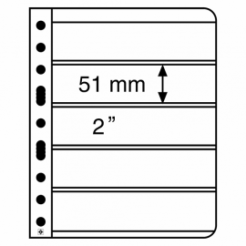 Лист Vario 5С (прозрачный), на 5 ячеек. Leuchtturm