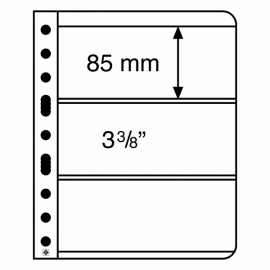 Лист Vario 3S (черный), на 6 ячеек. Leuchtturm