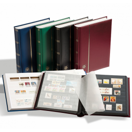 Альбом для марок Comfort DIN A4, на 32 черные страницы. (Цвет: Зеленый) Leuchtturm