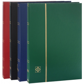 Альбом для марок BASIC, DIN A5 на 32 черные страницы. (Цвет: Зеленый) Leuchtturm