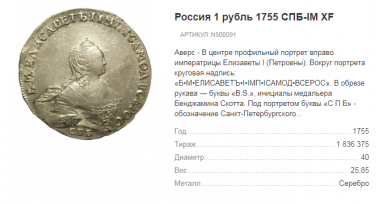 Монеты Российской Империи. Часть 1