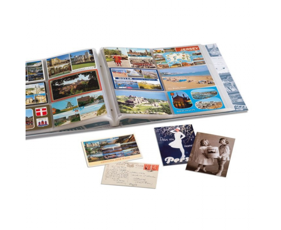 Альбом ALB для 600 почтовых открыток и фотографий, с листами. Leuchtturm