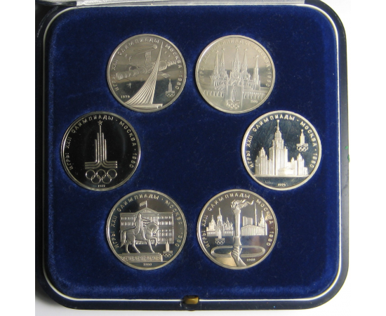 Набор монет: "XXII летняя Олимпиада в Москве 1980 года"  Proof