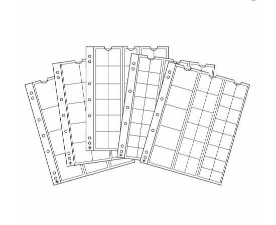 Лист для монет Optima, EURO-Set. Leuchtturm