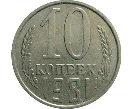 СССР 10 копеек 1981  XF