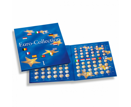 Альбом-планшет EURO-COLLECTION для Евро наборов, 1 том. Leuchtturm, #324353