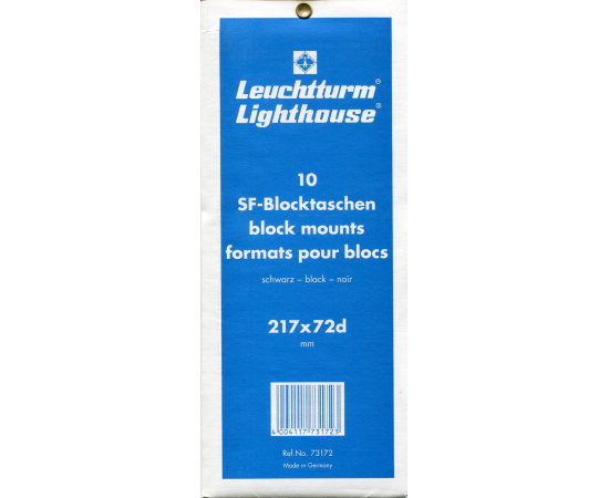 Клеммташи для марок черные 217х72d мм. Leuchtturm