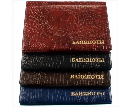 Альбом карманный для банкнот на 16 ячеек.