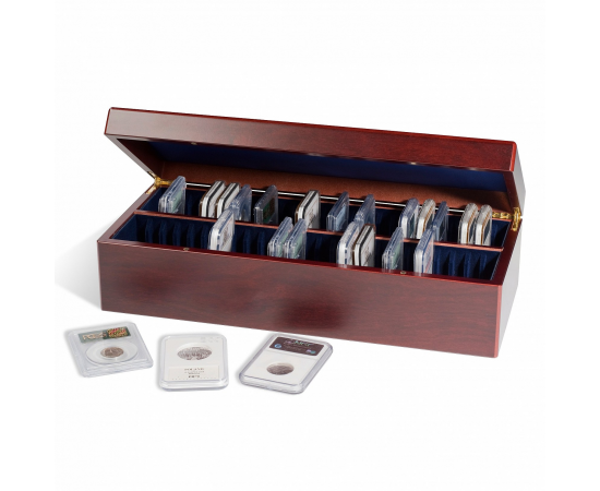 Бокс MBSLBox на 50 монет в капсулах Everslab. Leuchtturm