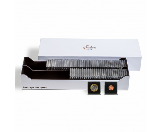 Коробка для монет INTERCEPT BOX Q 100. Leuchtturm