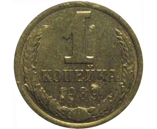 СССР 1 копейка 1989  VF-XF