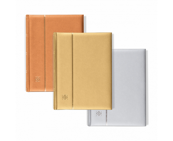 Альбом для марок Comfort «Metallic Edition» DIN A4, на 64 черные страницы. (Цвет: Золото) Leuchtturm