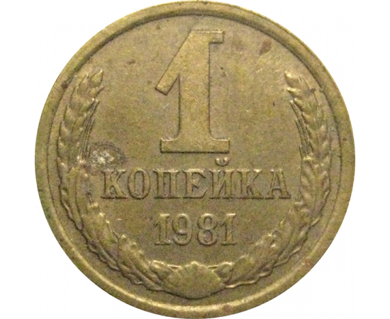 СССР 1 копейка 1981  VF