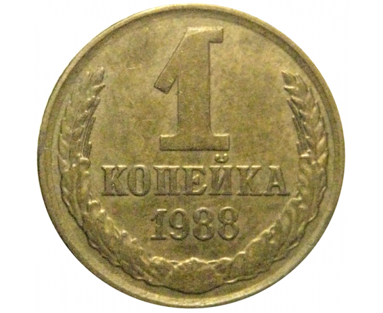 СССР 1 копейка 1988  XF