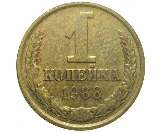 СССР 1 копейка 1988  XF