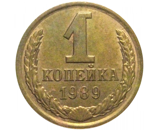 СССР 1 копейка 1989  AU