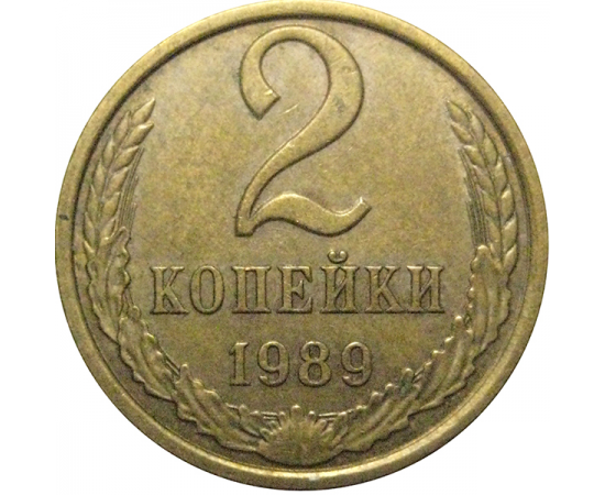 СССР 2 копейки 1989  XF