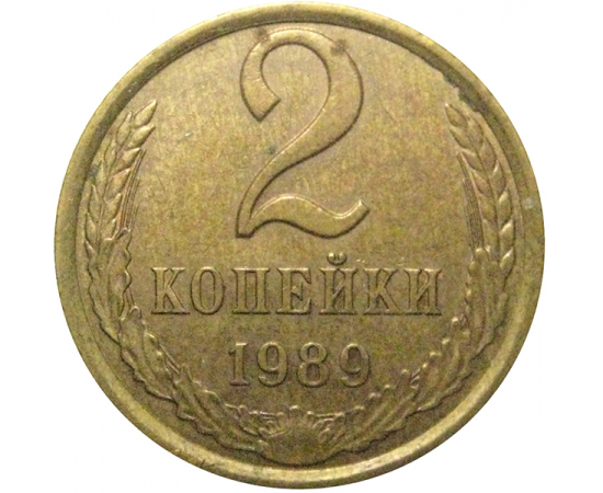 СССР 2 копейки 1989  XF