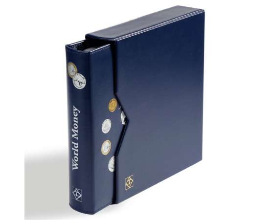 Альбом для монет World Money в футляре, с листами. Leuchtturm