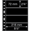 Лист Grande 4S (черный), на 8 ячеек. Leuchtturm